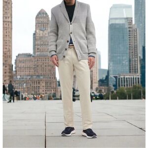 NWT Peter Millar Pants Sz 40 Crown Pilot Twill Flat Front Trouser Chinos‎ Stone